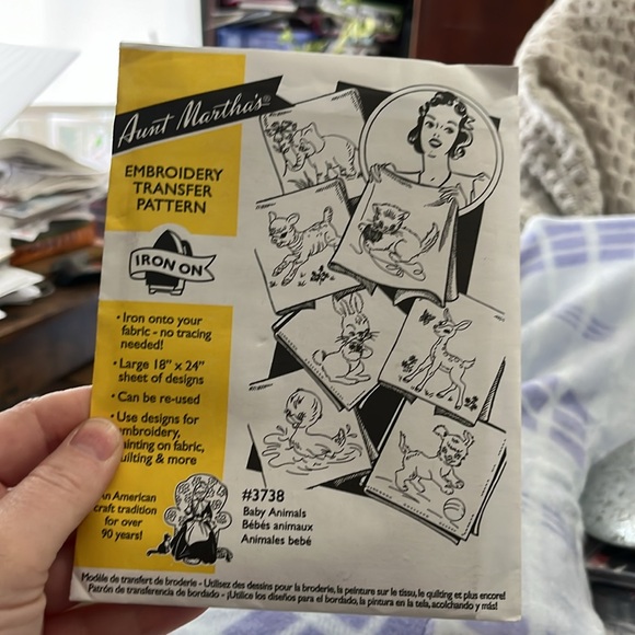 New, Set of 6, Cross Stitch, Embroidery, Iron On, Patterns, Yellow, White - Picture 2 of 7